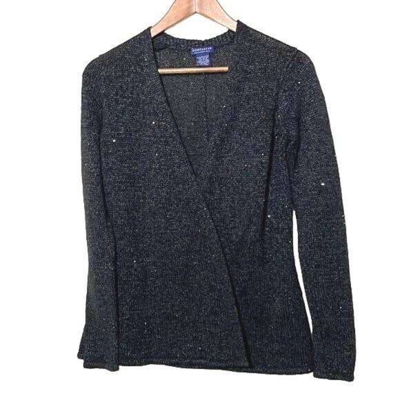Doncaster Womens Cardigan Sweater Womens XS Long Sleeve Open Front - Picture 1 of 8